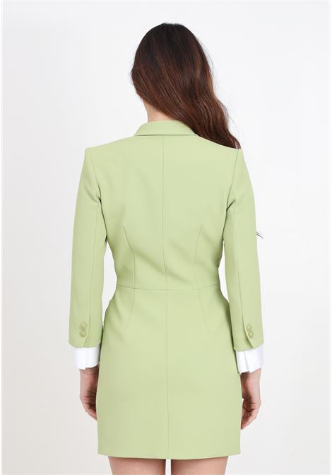 Robe manteau da donna verde pistacchio in crêpe stretch ELISABETTA FRANCHI | ABT1041E2105